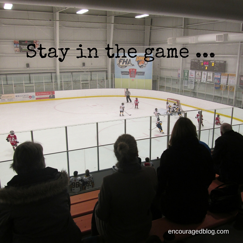 stay in the game of hockey